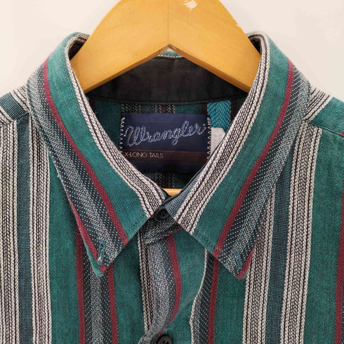 ラングラー Wrangler ストライプボタンダウンシャツ メンズ JPN:XL