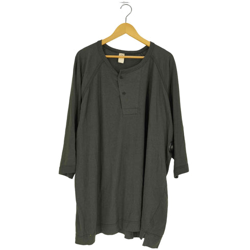 オープロジェクト O project 3/4SLEEVE HENLEY Cotton Hemp Jersey ヘンリーネックTシャツ メンズ JPN:L