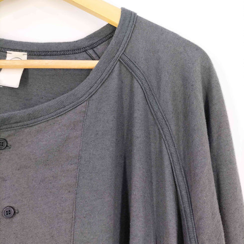 オープロジェクト O project 3/4SLEEVE HENLEY Cotton Hemp Jersey ヘンリーネックTシャツ メンズ JPN:L