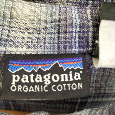 パタゴニア patagonia ポルトガル製 オーガニックコットンオンブレチェックシャツ メンズ import:L