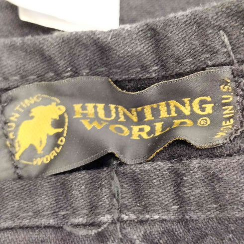 ハンティングワールド HUNTING WORLD USA製 エンボスロゴ デニム メッセンジャーバッグ メンズ