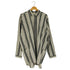 ヤンヤンヴァンエシュ JAN-JAN VAN ESSCHE COTTON LINEN CONTRAST STRIPE ストライプ ロングシャツ メンズ import:M