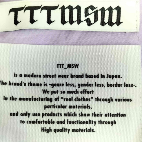 ティーモダンストリートウエア TTT_MSW ウエスタン シャツジャケット メンズ JPN:M