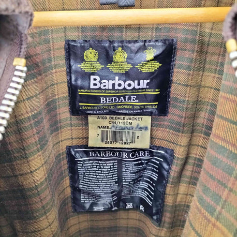 バブアー Barbour 90S 英国製 BEADLE オイルドジャケット メンズ C44/112CM