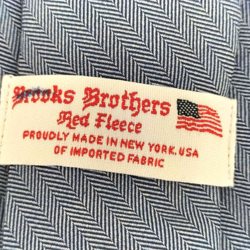 ブルックスブラザーズ BROOKS BROTHERS Red Fleece USA製 ヘリンボーン シルク ネクタイ メンズ