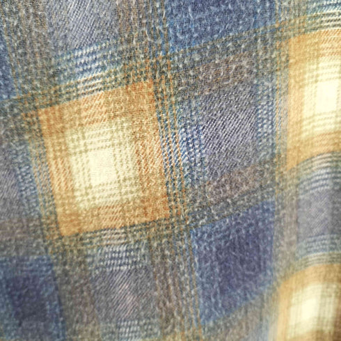シアーズ Sears L/S プリントネルシャツ メンズ import:L