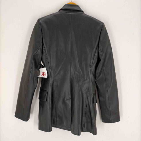 ザラ ZARA フェイクレザーダブルテーラードジャケット レディース import:S