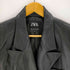 ザラ ZARA フェイクレザーダブルテーラードジャケット レディース import:S