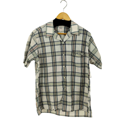 HATHAWAY SHIRT S/S チェックオープンカラーシャツ メンズ import:M