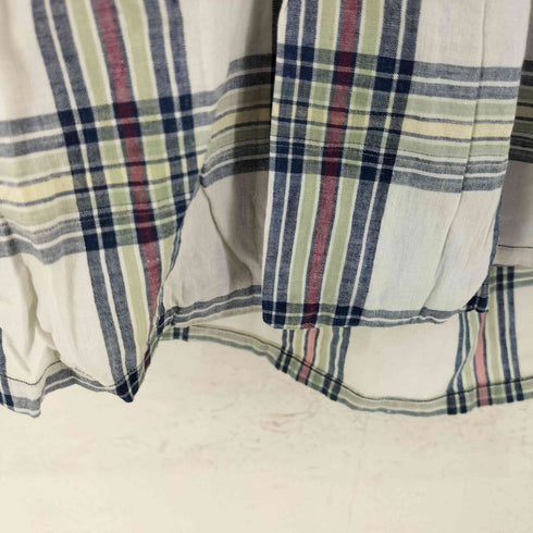 HATHAWAY SHIRT S/S チェックオープンカラーシャツ メンズ import:M