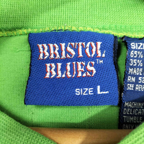 BRISTOL BLUES ヘンリーネック ストライプ S/S Tシャツ メンズ import:L