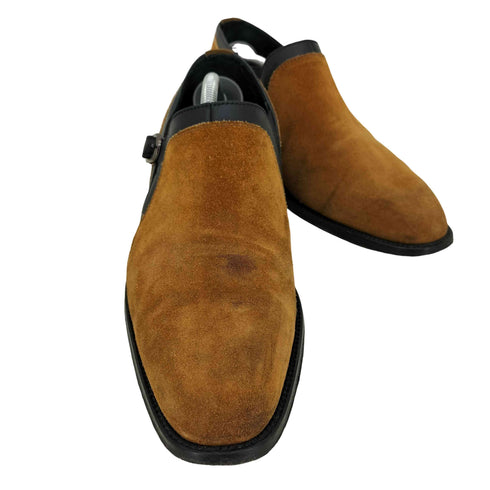 ANGELO RUFFO HEEL SHOES スウェード ヒール ウエスタンシューズ レディース 40