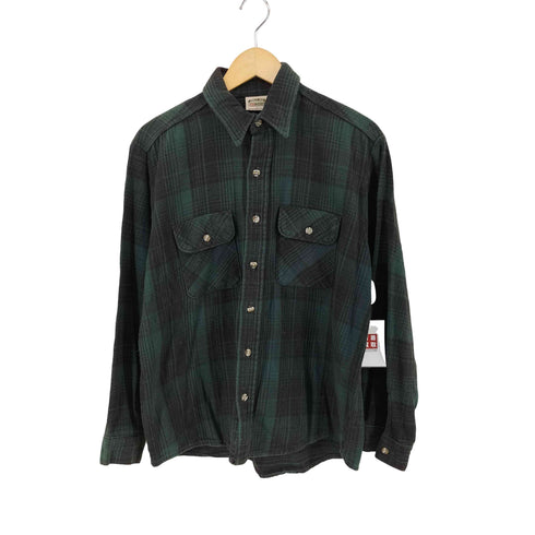 ファイブブラザー FIVE BROTHER 両胸フラップ チェック フランネルシャツ メンズ import:L