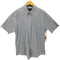 エディーバウアー Eddie Bauer WRINKLE RESISTANT ストライプ ボタンダウン S/S シャツ メンズ import:L