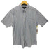 エディーバウアー Eddie Bauer WRINKLE RESISTANT ストライプ ボタンダウン S/S シャツ メンズ import:L
