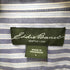 エディーバウアー Eddie Bauer WRINKLE RESISTANT ストライプ ボタンダウン S/S シャツ メンズ import:L