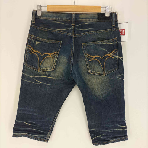 ジャックローズ JACKROSE ハラコ パッチ スターカン ダメージ デニム ショート パンツ ショーツ Y2K メンズ 29