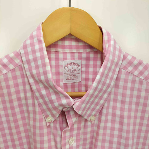 ブルックスブラザーズ BROOKS BROTHERS Est.1818 SUPIMA COTTON THE ORIGINAL POLO SHIRT ギンガムチェック S/S ポロカラー シャツ メンズ import:L