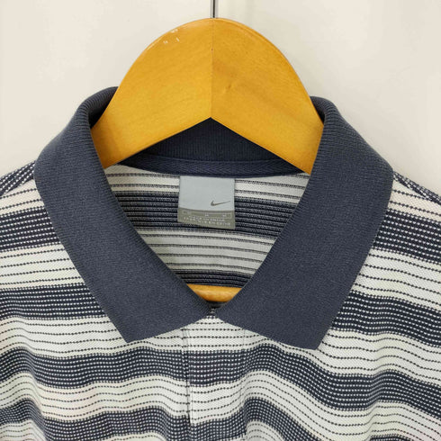 ナイキ NIKE グレータグ スウォッシュロゴボーダーポロシャツ メンズ JPN:M