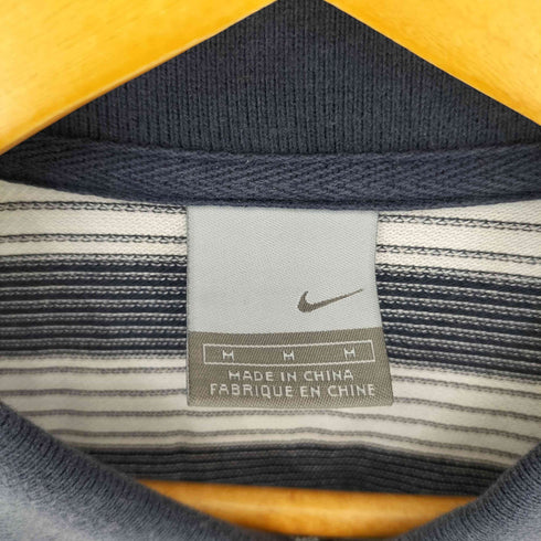 ナイキ NIKE グレータグ スウォッシュロゴボーダーポロシャツ メンズ JPN:M
