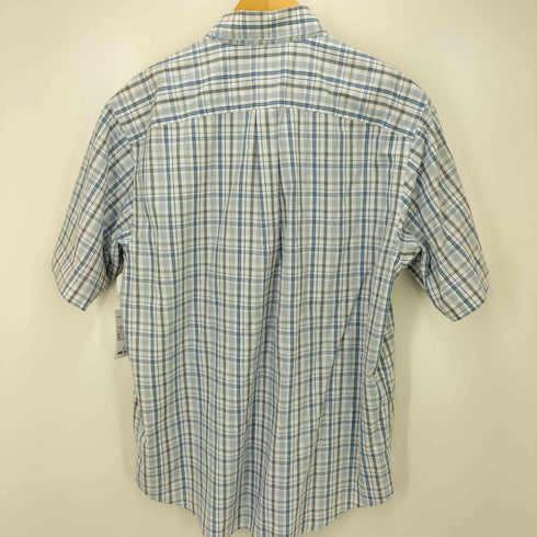 エディーバウアー Eddie Bauer WRINKLE RESISTANT RELAXED FIT チェック ボタンダウン S/S シャツ メンズ import:M