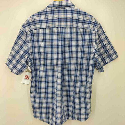 ジョスエーバンク Jos A Bank TRAVEL TECH TAILORED FIT ギンガムチェック レギュラーカラー S/S シャツ メンズ import:L