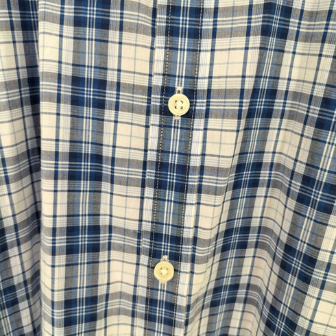 ジョスエーバンク Jos A Bank TRAVEL TECH TAILORED FIT ギンガムチェック レギュラーカラー S/S シャツ メンズ import:L