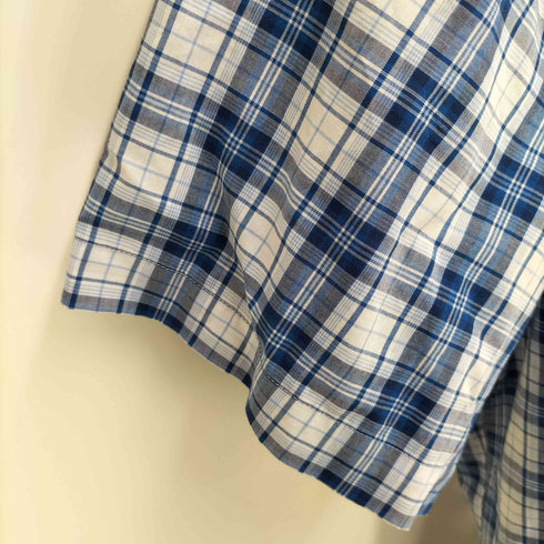 ジョスエーバンク Jos A Bank TRAVEL TECH TAILORED FIT ギンガムチェック レギュラーカラー S/S シャツ メンズ import:L