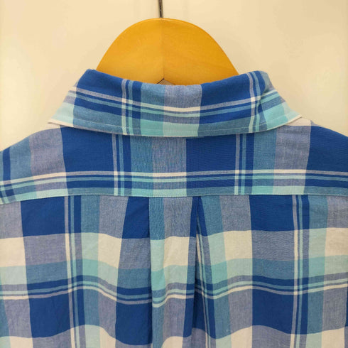 ブルックスブラザーズ BROOKS BROTHERS 1818 REGENT THE ORIGINAL POLO SHIRT シャンブレー マドラスチェック S/S ポロカラー シャツ メンズ import:L