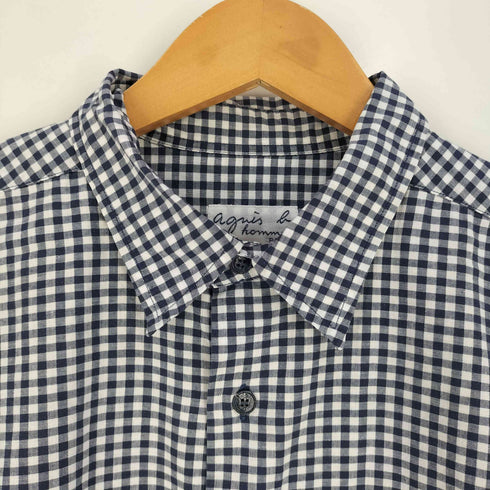 アニエスベーオム Agnes b.homme ギンガムチェック ポケット レギュラーカラーシャツ メンズ 3
