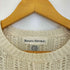 バナナリパブリック BANANA REPUBLIC 白タグ 香港製 メッシュ クルーネックニット メンズ import:S
