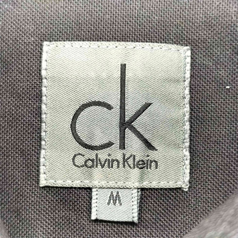 シーケーカルバンクライン ck Calvin Klein 比翼 ライン 長袖シャツ メンズ import:M