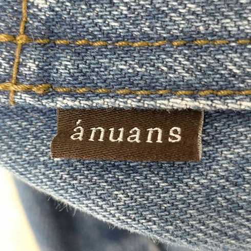 アニュアンス anuans カットオフデニムパンツ レディース