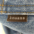アニュアンス anuans カットオフデニムパンツ レディース