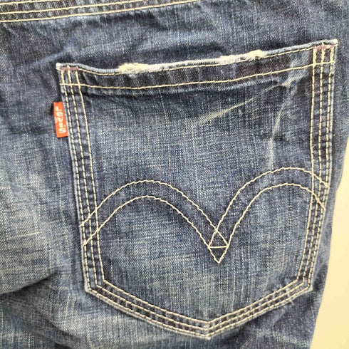 リーバイス Levis 00S 702 ジップフライ ダメージ デニム ショーツ ハーフ パンツ 07年製 メンズ W34 L15