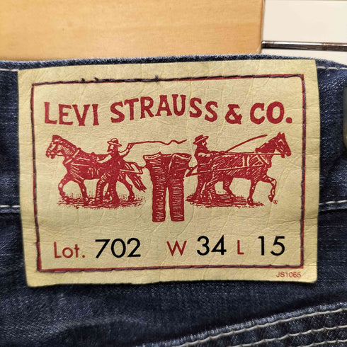 リーバイス Levis 00S 702 ジップフライ ダメージ デニム ショーツ ハーフ パンツ 07年製 メンズ W34 L15