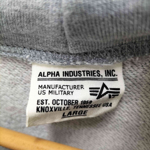 アルファインダストリーズ ALPHA INDUSTRIES U.S MARINE CORPS ロゴ プリント プルオーバー パーカー メンズ import:L