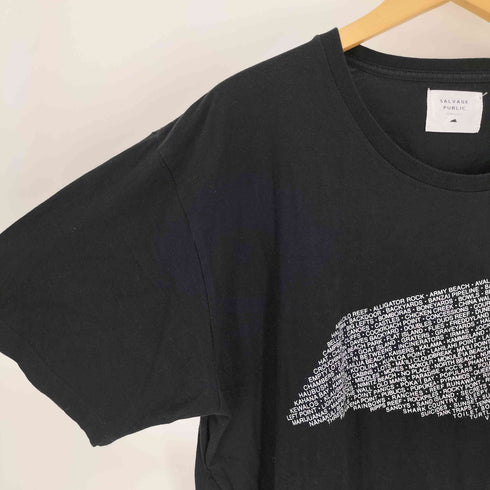 サルベージパブリック SALVAGE PUBLIC 英字 プリント S/S クルーネック Tシャツ メンズ import:L