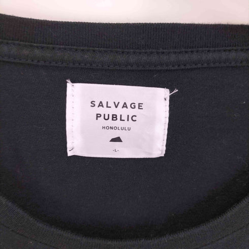 サルベージパブリック SALVAGE PUBLIC 英字 プリント S/S クルーネック Tシャツ メンズ import:L