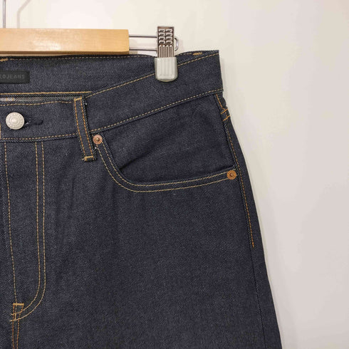 ユニクロ UNIQLO セルビッジレギュラーフィットジーンズ メンズ 33(84cm)