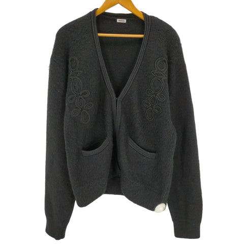 クレドナ CREDONA CREST EMBROIDERY MOHAIR KNIT CARDIGAN レディース FREE