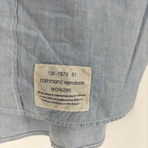 コモノリプロダクツ commono reproducts WORKERS コットン シャンブレー L/S シャツ メンズ C.1