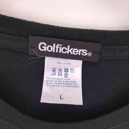 GOLFICKERS GOLF 両面プリント S/S クルーネック Tシャツ メンズ import:L