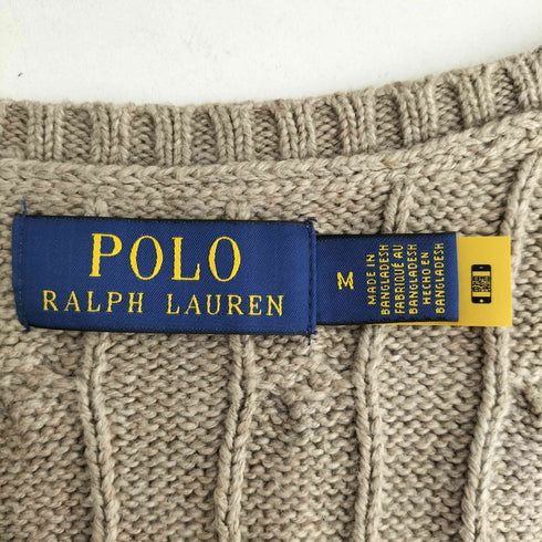 ポロラルフローレン POLO RALPH LAUREN ケーブルニットベスト メンズ import:M