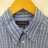 バナナリパブリック BANANA REPUBLIC 00S 香港製 コットン チェック ロングポイントカラー L/S シャツ メンズ import:M