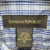 バナナリパブリック BANANA REPUBLIC 00S 香港製 コットン チェック ロングポイントカラー L/S シャツ メンズ import:M