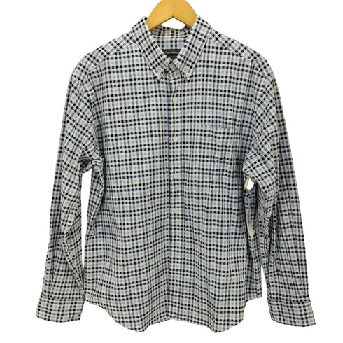 エディーバウアー Eddie Bauer チェック 柄 コットン ボタンダウン L/S シャツ メンズ import:L