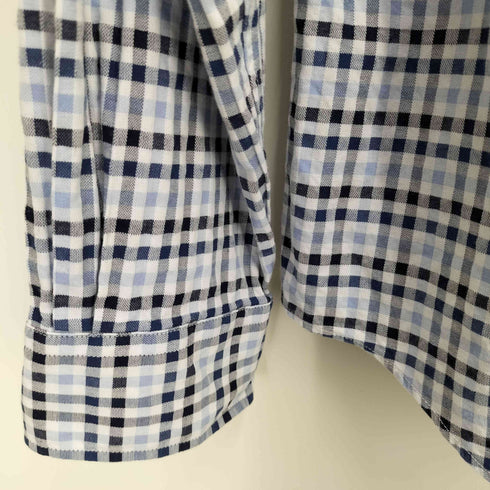 エディーバウアー Eddie Bauer チェック 柄 コットン ボタンダウン L/S シャツ メンズ import:L