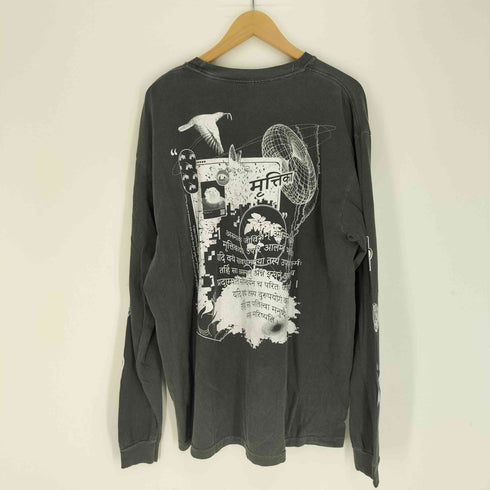COMFORT COLORS ボディ ミュージシャン バック袖ブリント L/S Tシャツ メンズ import:XL