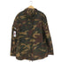 ザラマン ZARA MAN カモ柄 裏地キルティング リップストップ フーデッド ミリタリージャケット メンズ import:XL